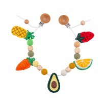 Hot Sale For Wholesale Fruit Toys Baby Stroller Pram Chain  Garland Chain Baby Sensory Toy