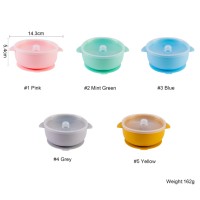 Environmentally Friendly BPA-Free Non-Slip Food Grade Silicone Feeding Baby Suction Bowl