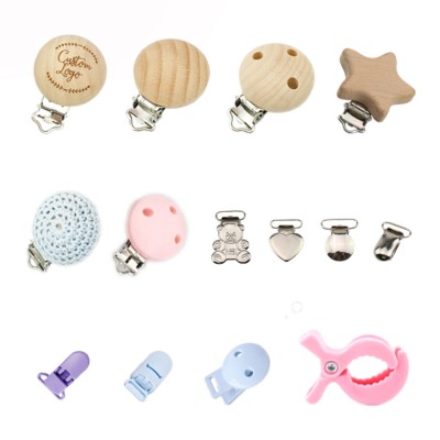 Custom wooden nipple holders for natural and safe baby teether