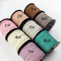 90 Meter Rope Pacifier Clips Suede Lined Leather Cord String for Jewelry Making