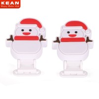 Kean Factory Price Snowman FDA Silicone Chain Holder Pacifier Clips With Custom Logo