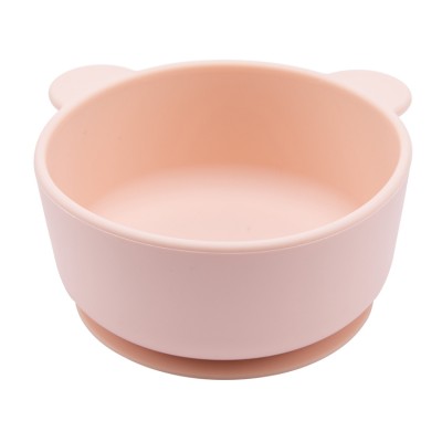 New Cute Panda Shape Strong Suction Cup Environmentally Friendly Silicone Baby Feeding Bowl